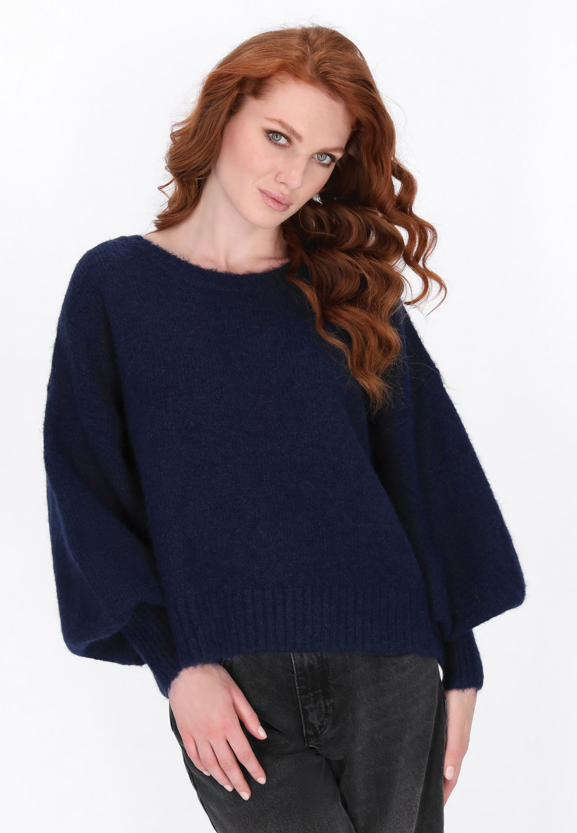 Pull-over DreiMaster Vintage en bleu : devant