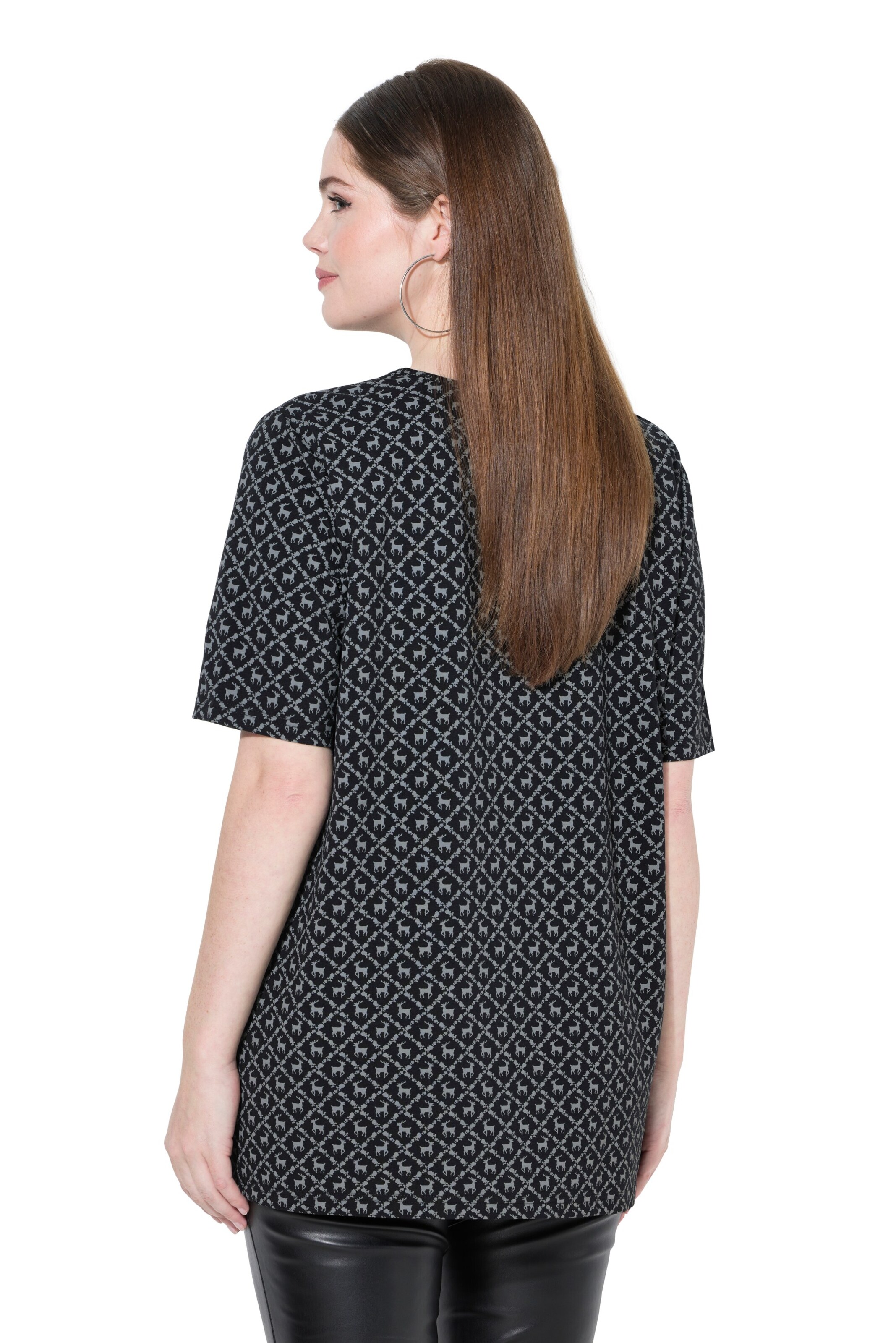 T-shirt Ulla Popken en noir