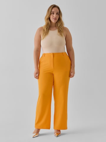 Vero Moda Collab Wide Leg Hose 'Joann' in Orange