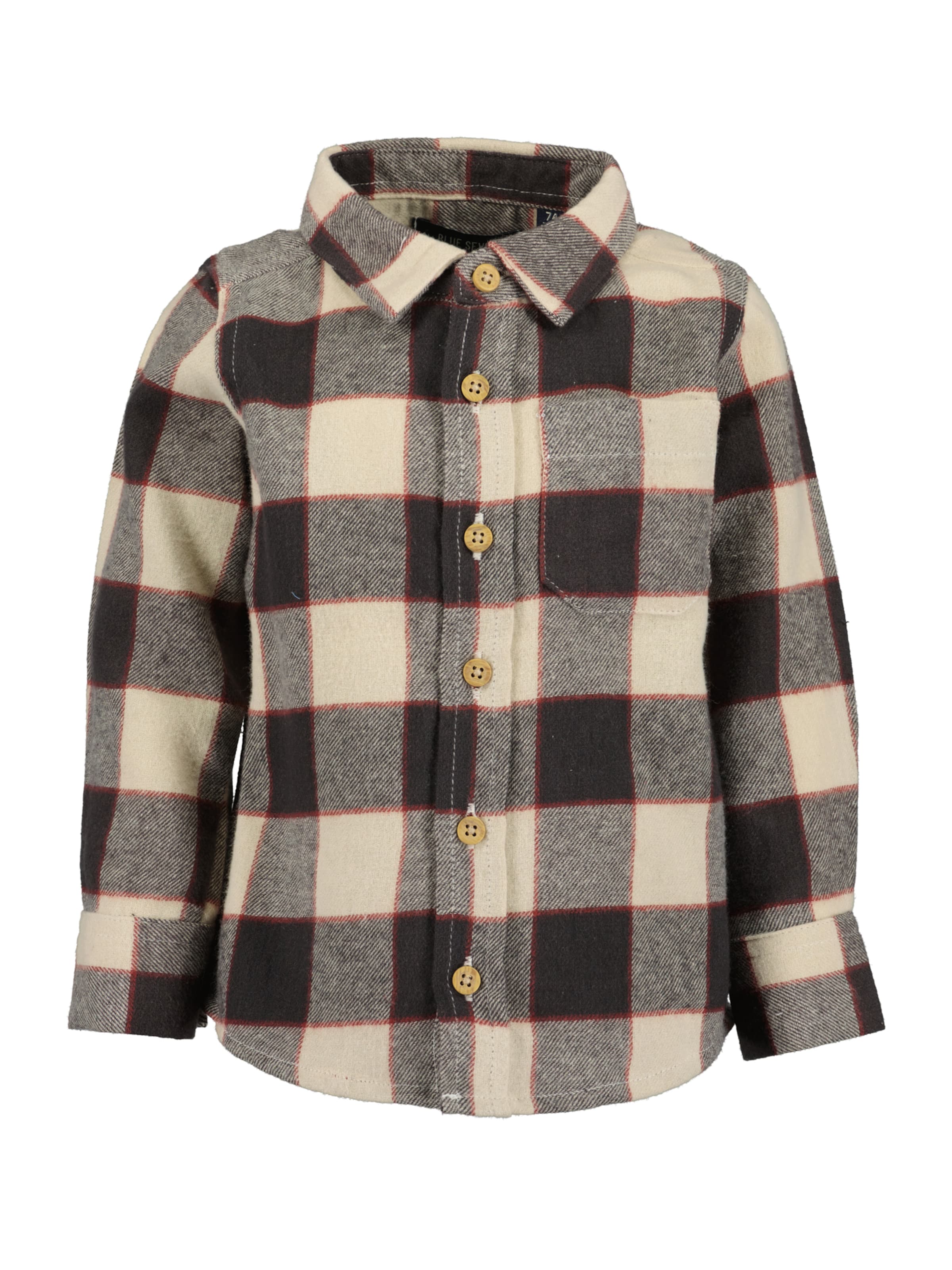 BLUE SEVEN Regular fit Риза в сиво: отпред