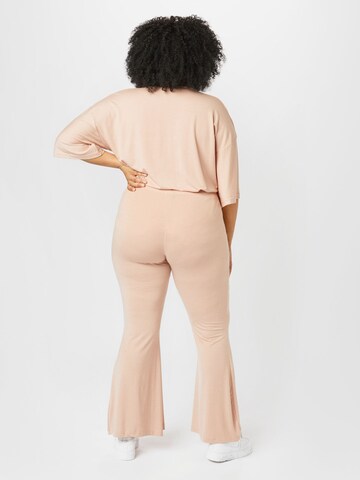 Missguided Plus Träningsoverall i beige