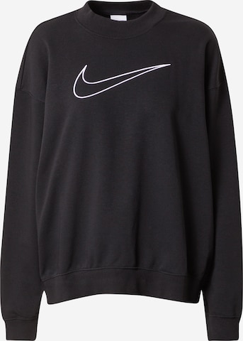 NIKE Sport sweatshirt i svart: framsida