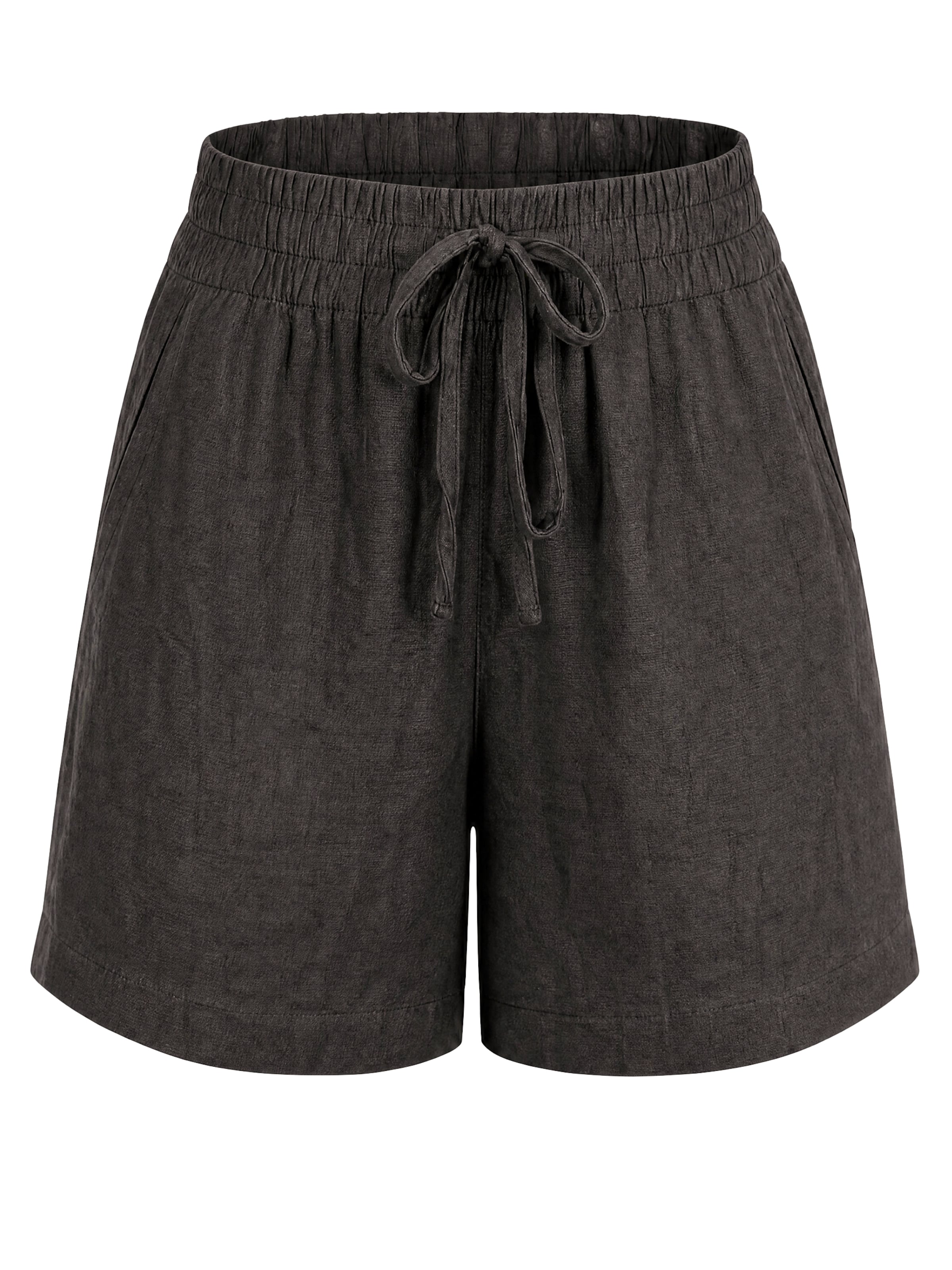 Loosefit Pantalon 'BEATRICE LINO' Seasons of April en noir : devant
