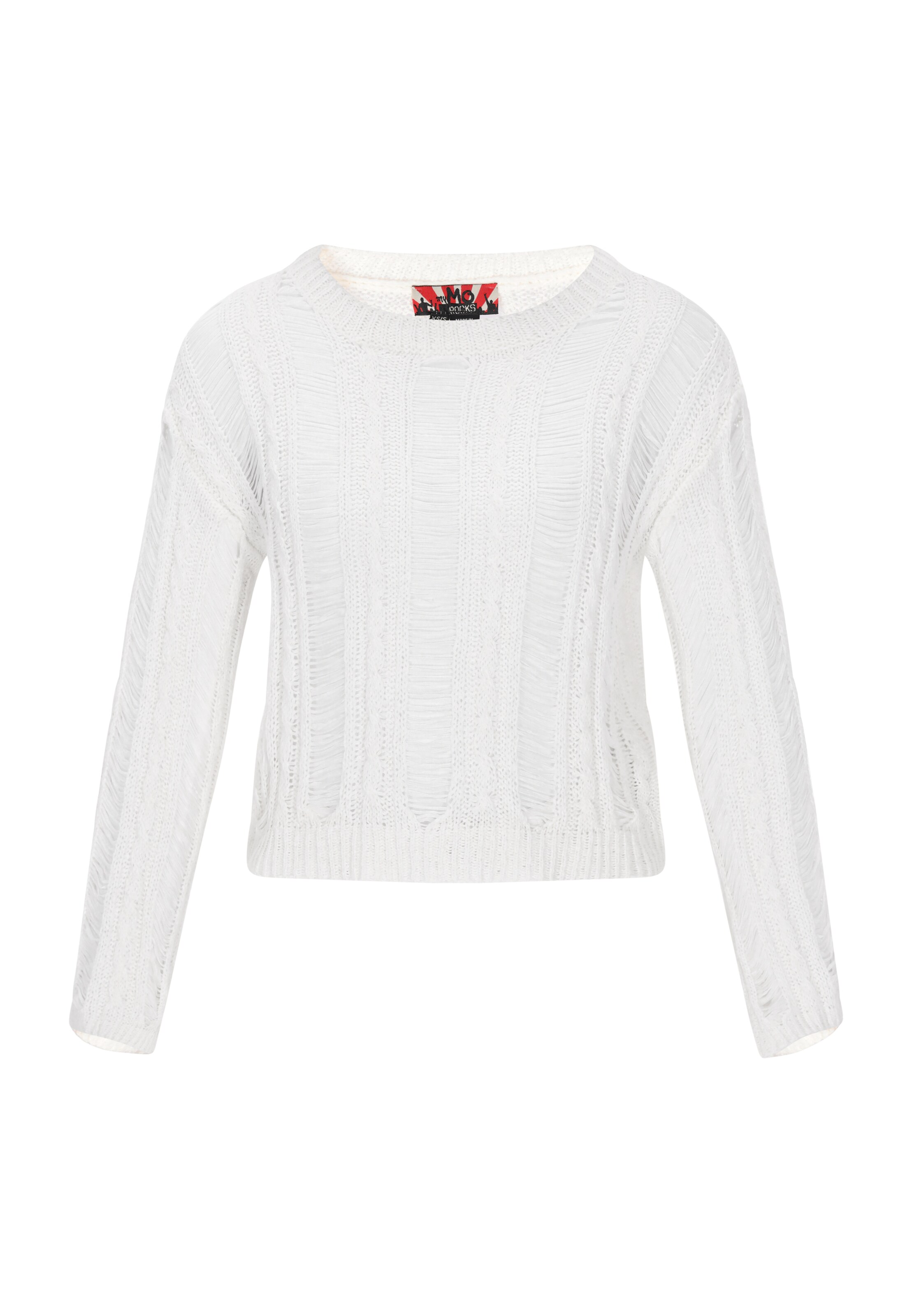 myMo ROCKS Trui in Wit: voorkant
