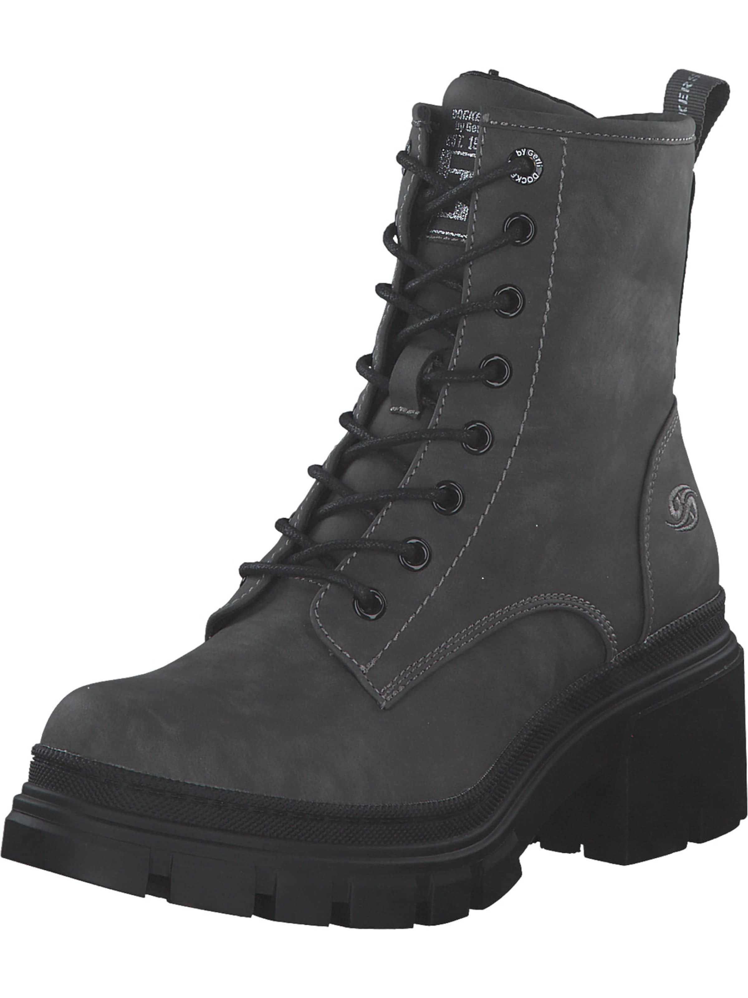 Dockers by Gerli Schnürstiefelette in Grau: Vorderseite
