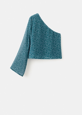 MANGO TEEN Blouse 'Forest' in Blue