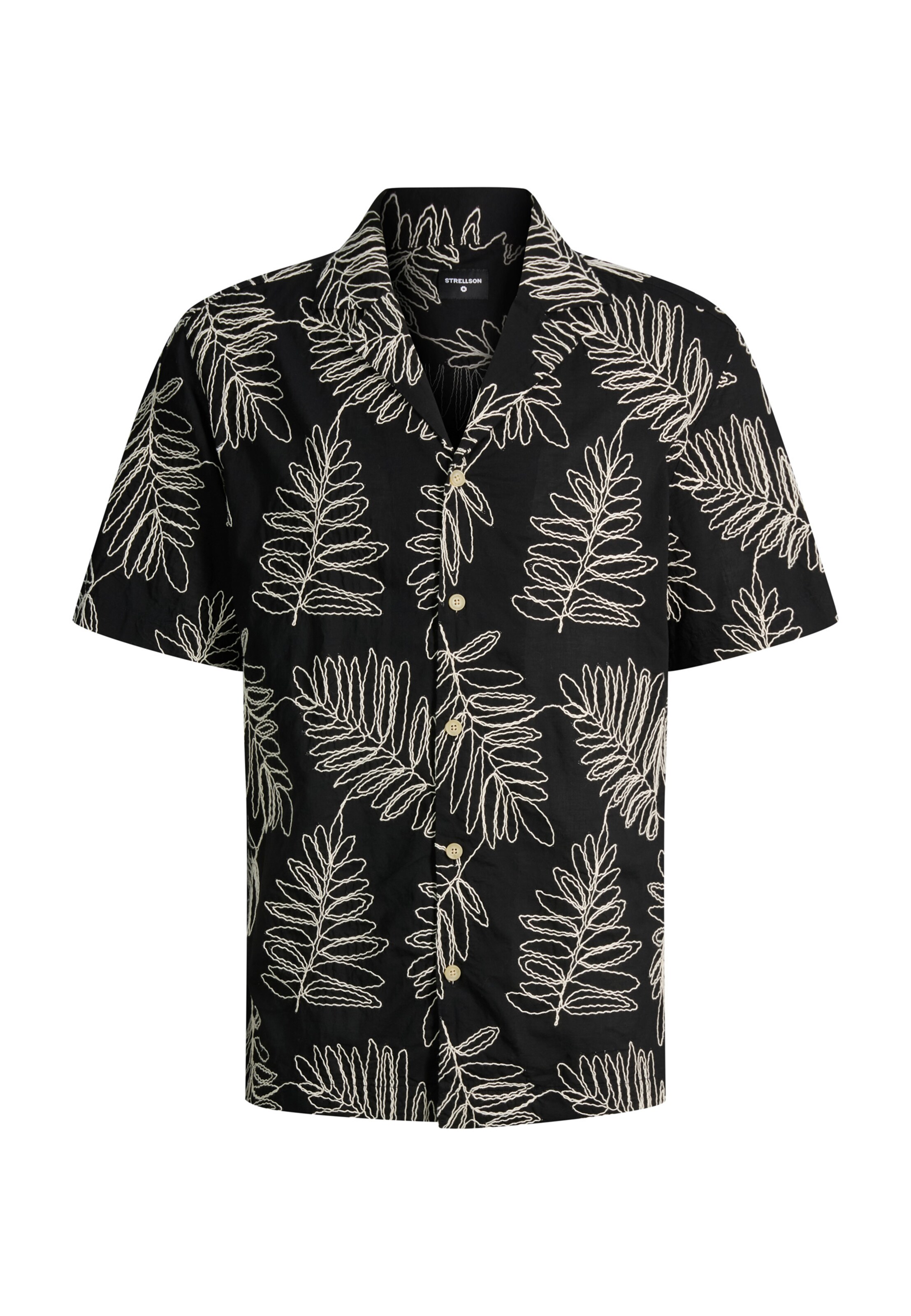 STRELLSON Regular fit Button Up Shirt 'Clint' in Black: front