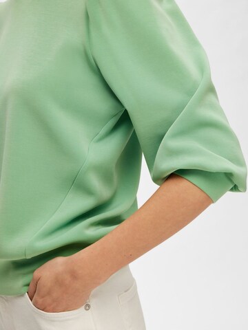 Sweat-shirt SELECTED FEMME en vert