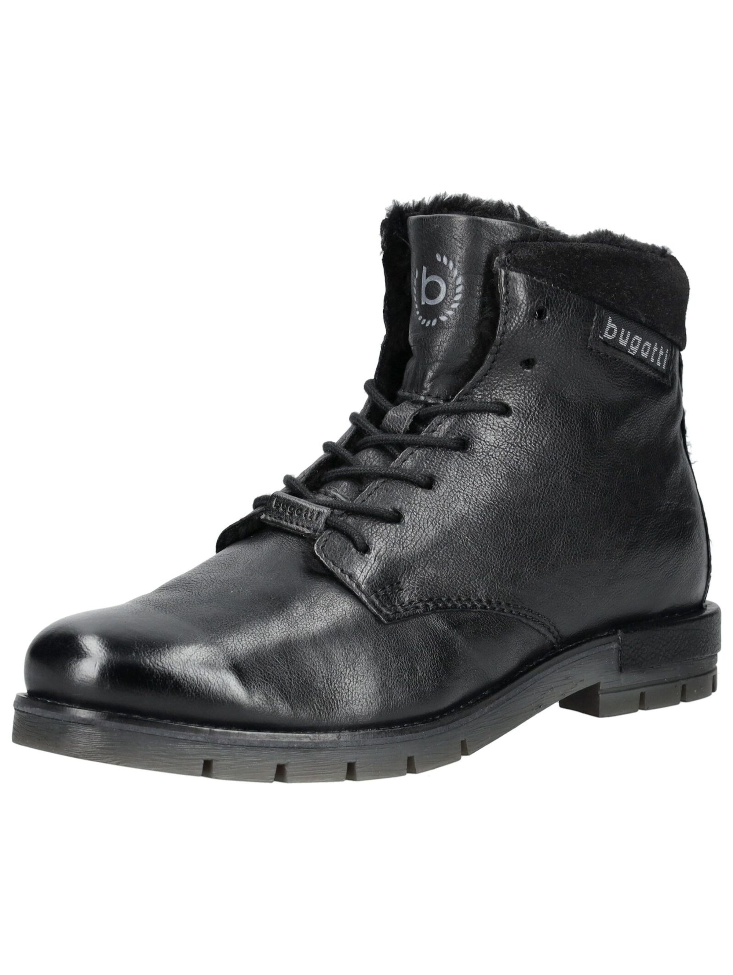 bugatti Lace-up boots in Black: front