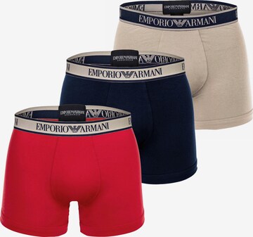 Boxers Emporio Armani en beige : devant