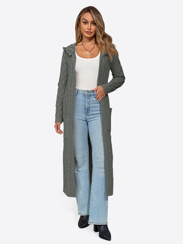 Imily Bela - Abrigo de punto en gris: frente