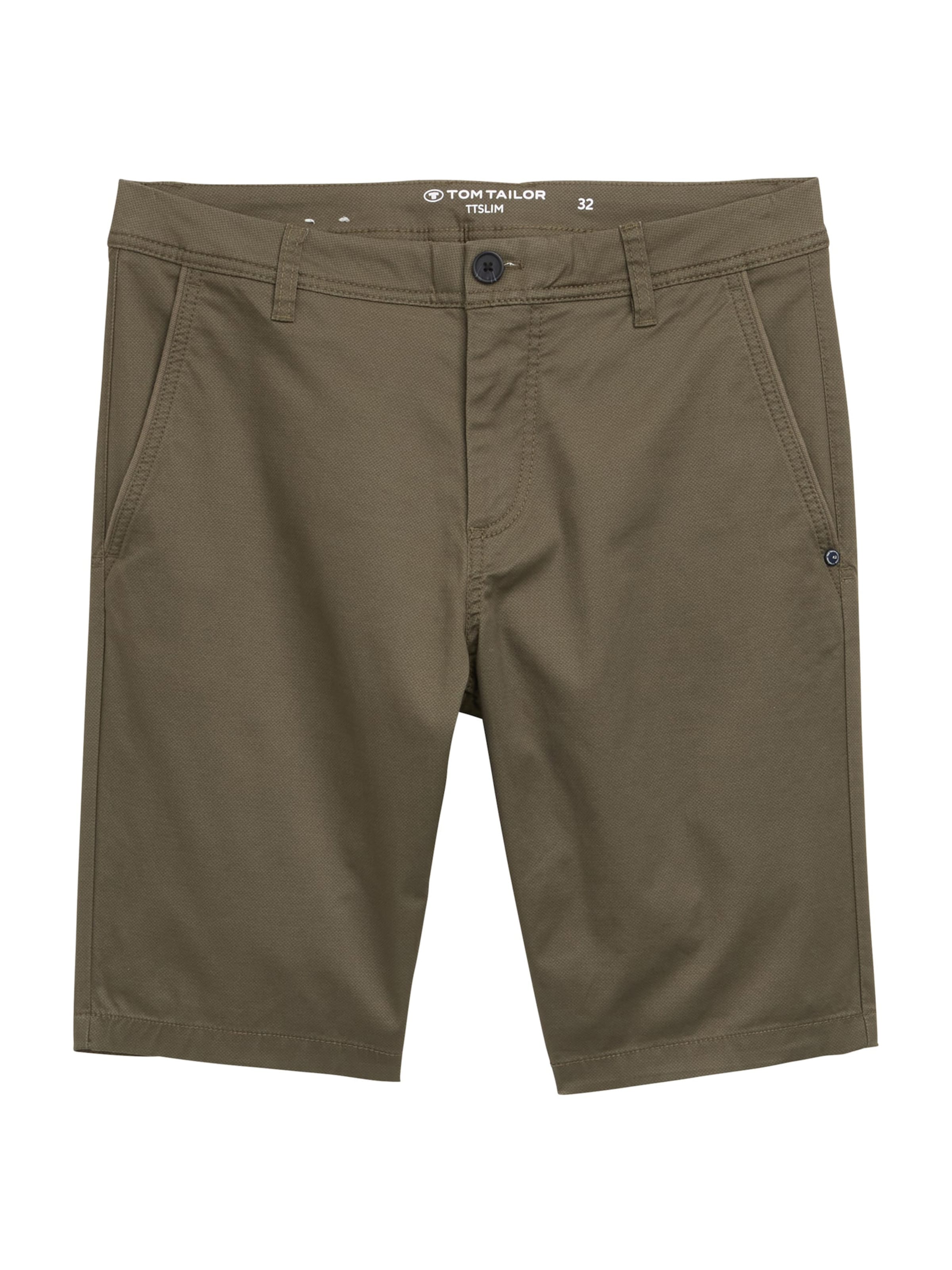 TOM TAILOR Regularen Chino hlače | zelena barva: sprednja stran