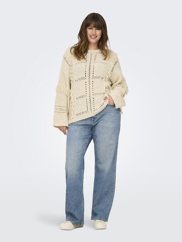 ONLY Carmakoma Sweater 'CARYrsa' in White
