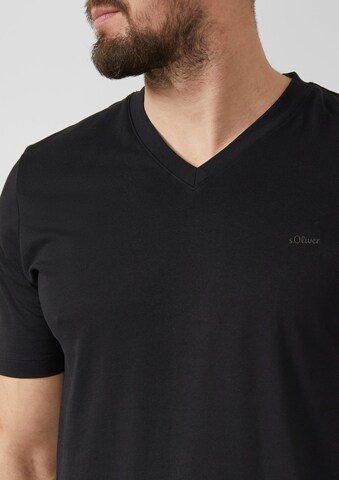 s.Oliver T-Shirt in Schwarz