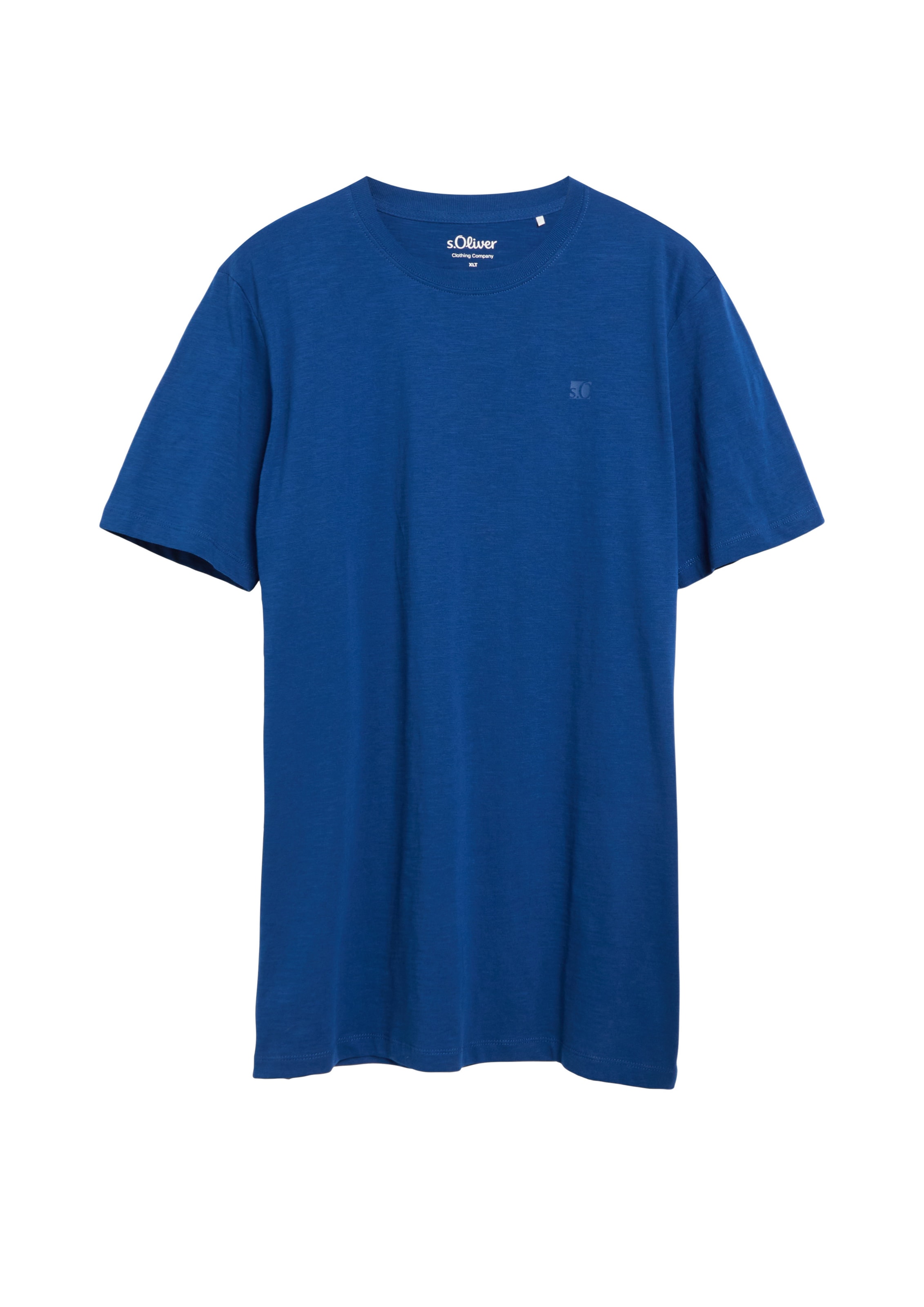 s.Oliver Men Tall Sizes Shirt in Blue: front