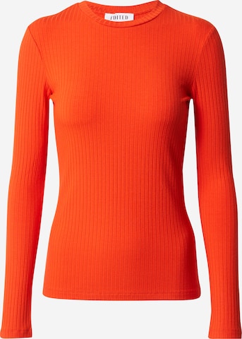 EDITED Langarmshirt 'Ginger' in Orange: predná strana