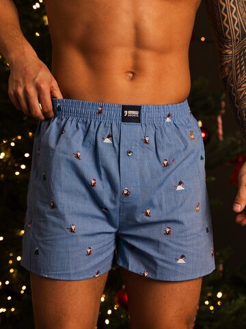 Boxers ' Xmas ' Happy Shorts en bleu