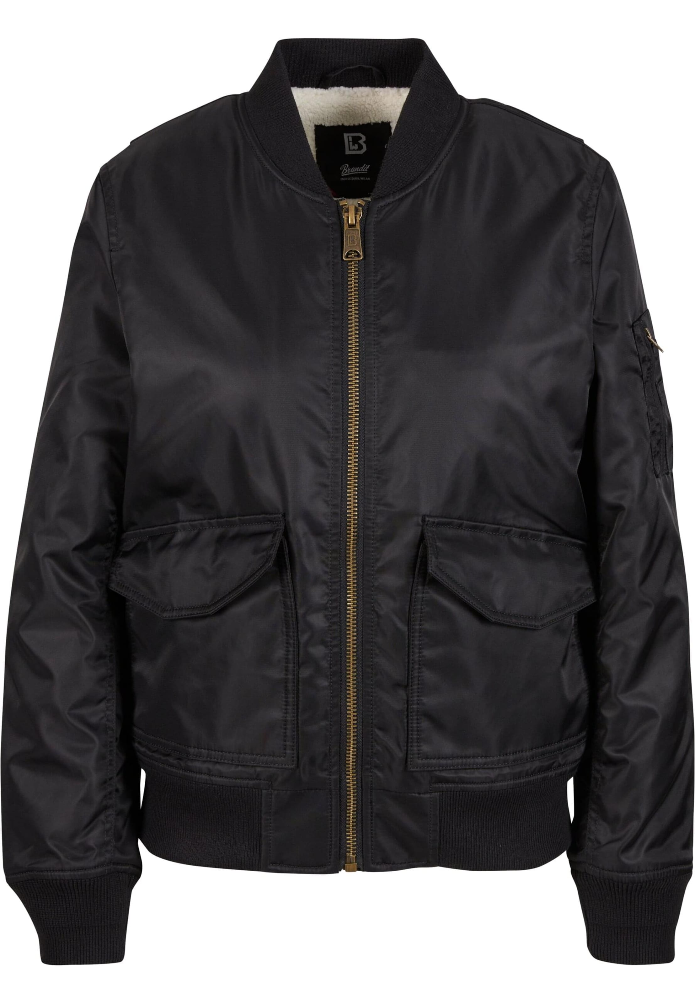 Brandit Преходно яке в черно: отпред