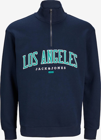 JACK & JONES - Sweatshirt 'Bradley Cedric' em azul: frente