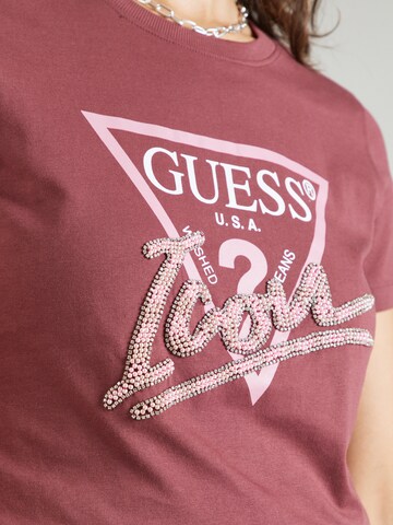 T-shirt GUESS en rouge