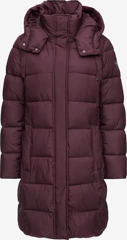 MANISA Winter Parka 'Steppmantel' in Purple: front