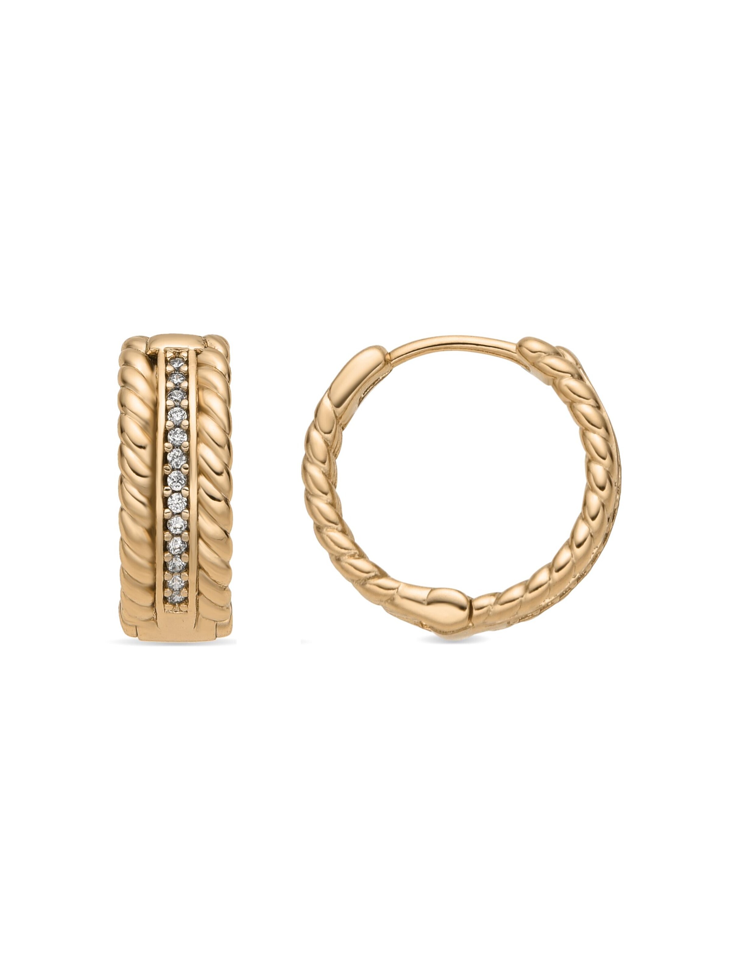 Luxenter Ohrringe 'Yugge'‌‌‌‌‌‌‌ in Gold: Vorderseite
