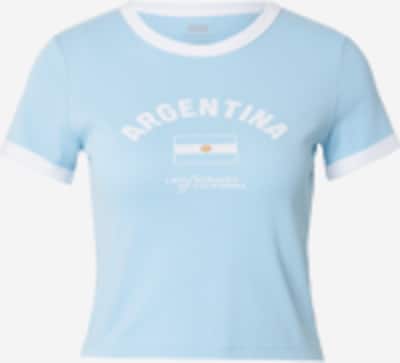 XS dydžio Marškinėliai 'Argentina Ringer Tee' iš LEVI'S ®, spalva – mėlyna / geltona / žalia / balta, Prekių apžvalga
