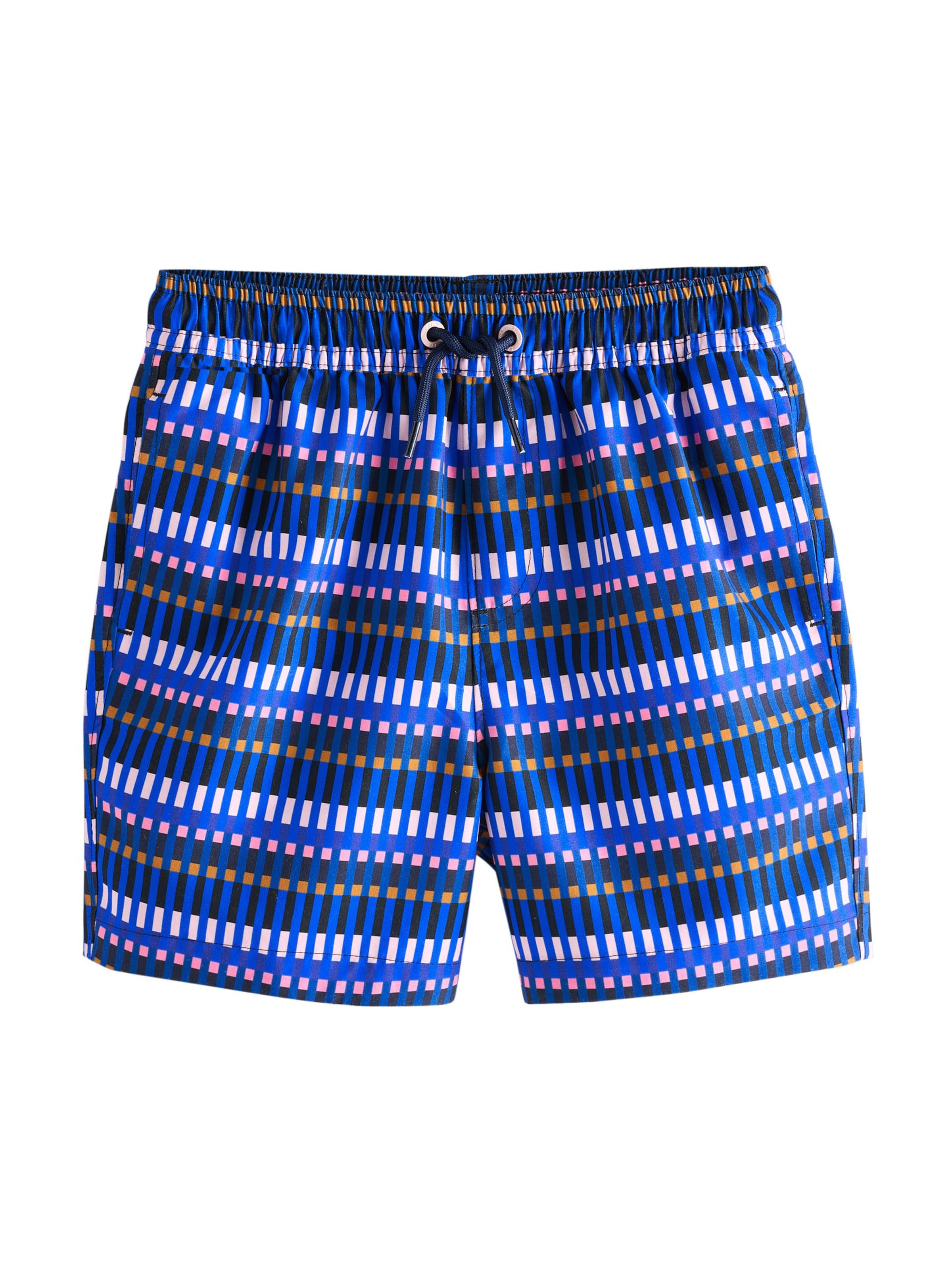 Next Badshorts i blå: framsida