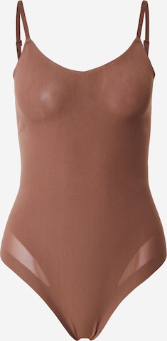 Calvin Klein Underwear Корректирующее боди в Коричневый: спереди