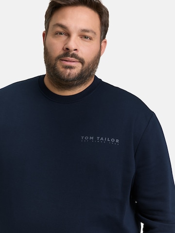 TOM TAILOR Men + Sweatshirt in Blau