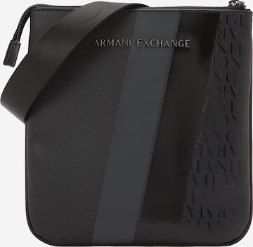 ARMANI EXCHANGE - Mala de ombro 'DYLAN' em preto: frente