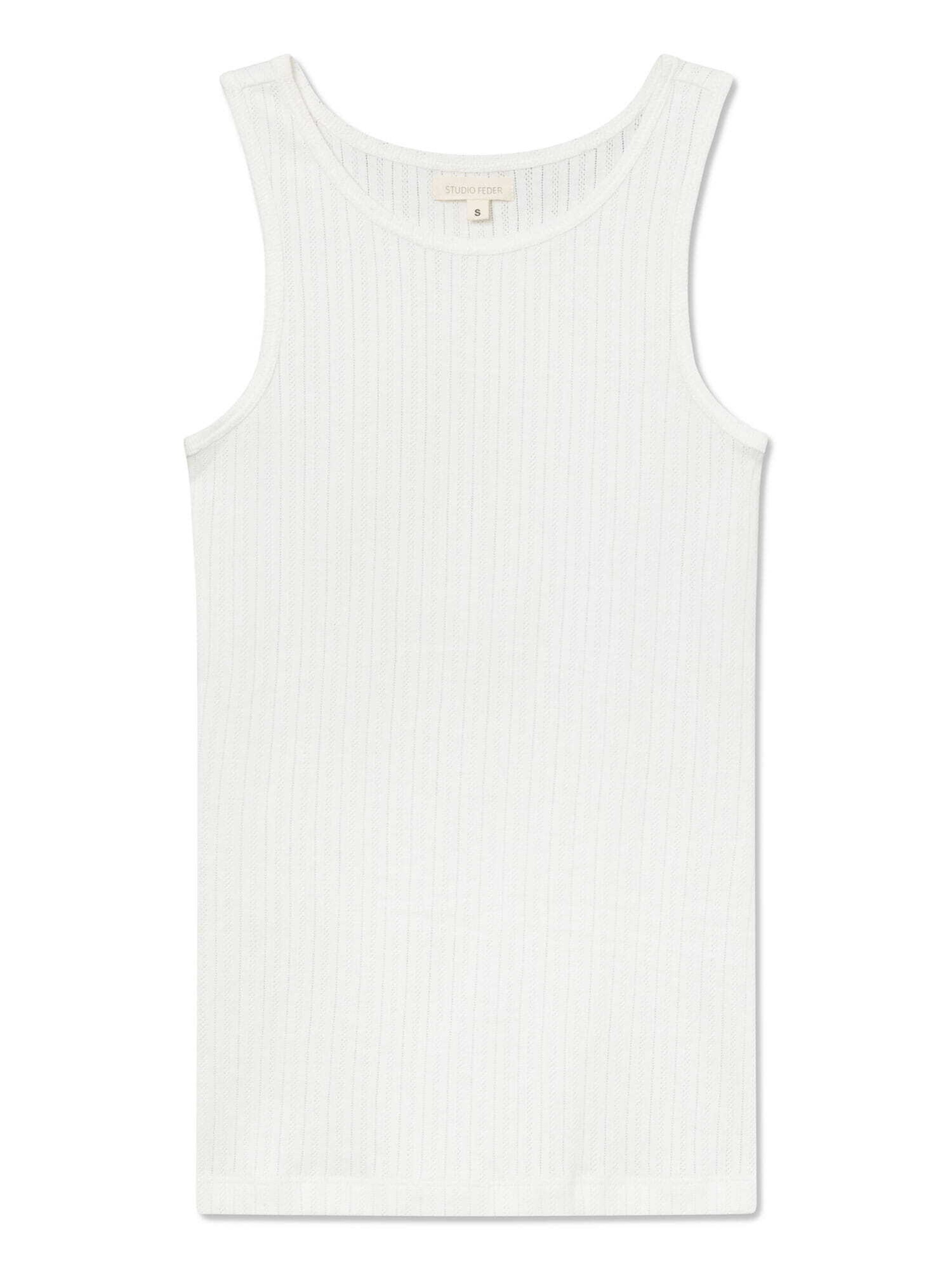 Haut STUDIO FEDER en blanc : devant