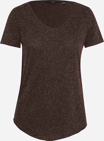 VERO MODA - Camiseta 'Lua' en marrón: frente