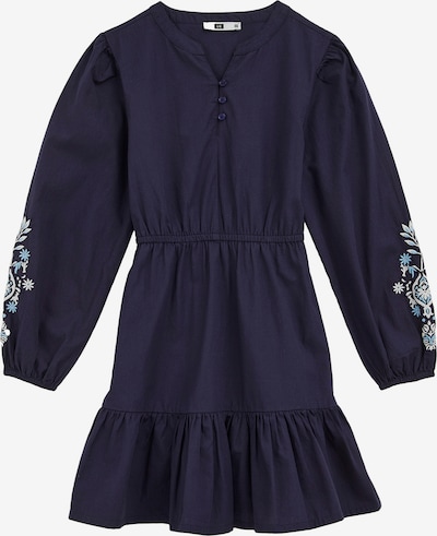 WE Fashion Haljina u noćno plava / svijetloplava / bijela, Pregled proizvoda