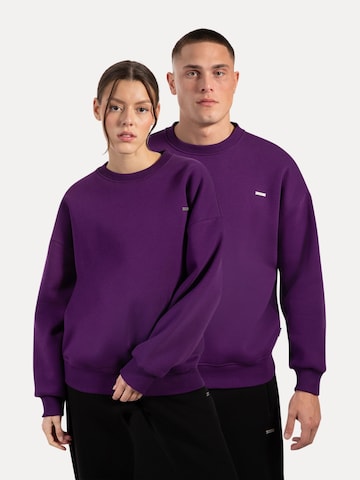 Smilodox Sweatshirt 'Riven' in Lila: voorkant