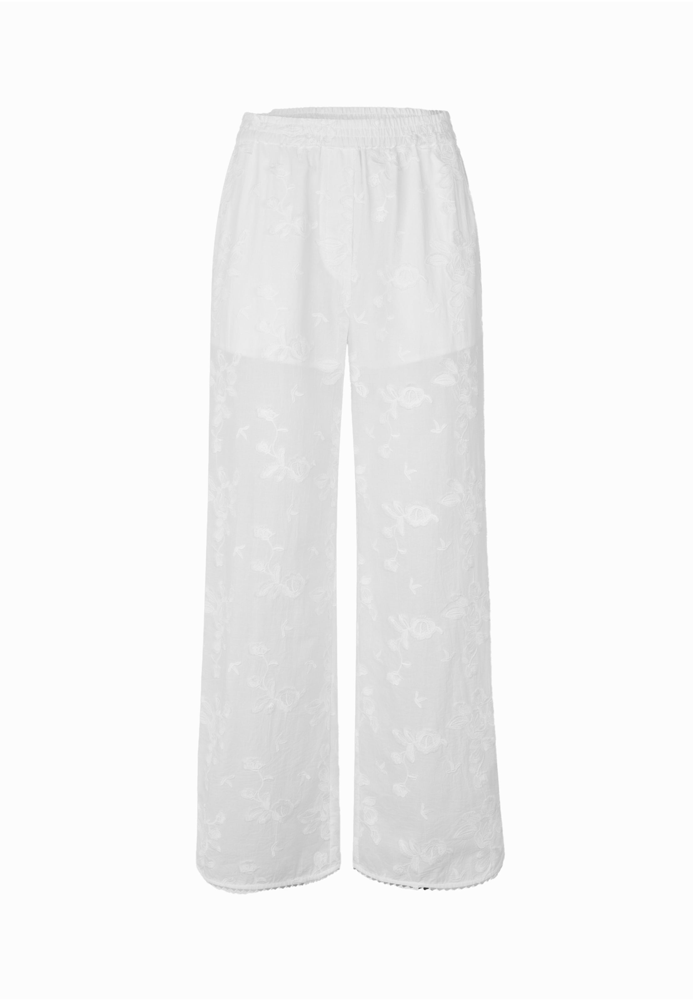 SECOND FEMALE - Loosefit Pantalón 'Lio' en blanco: frente
