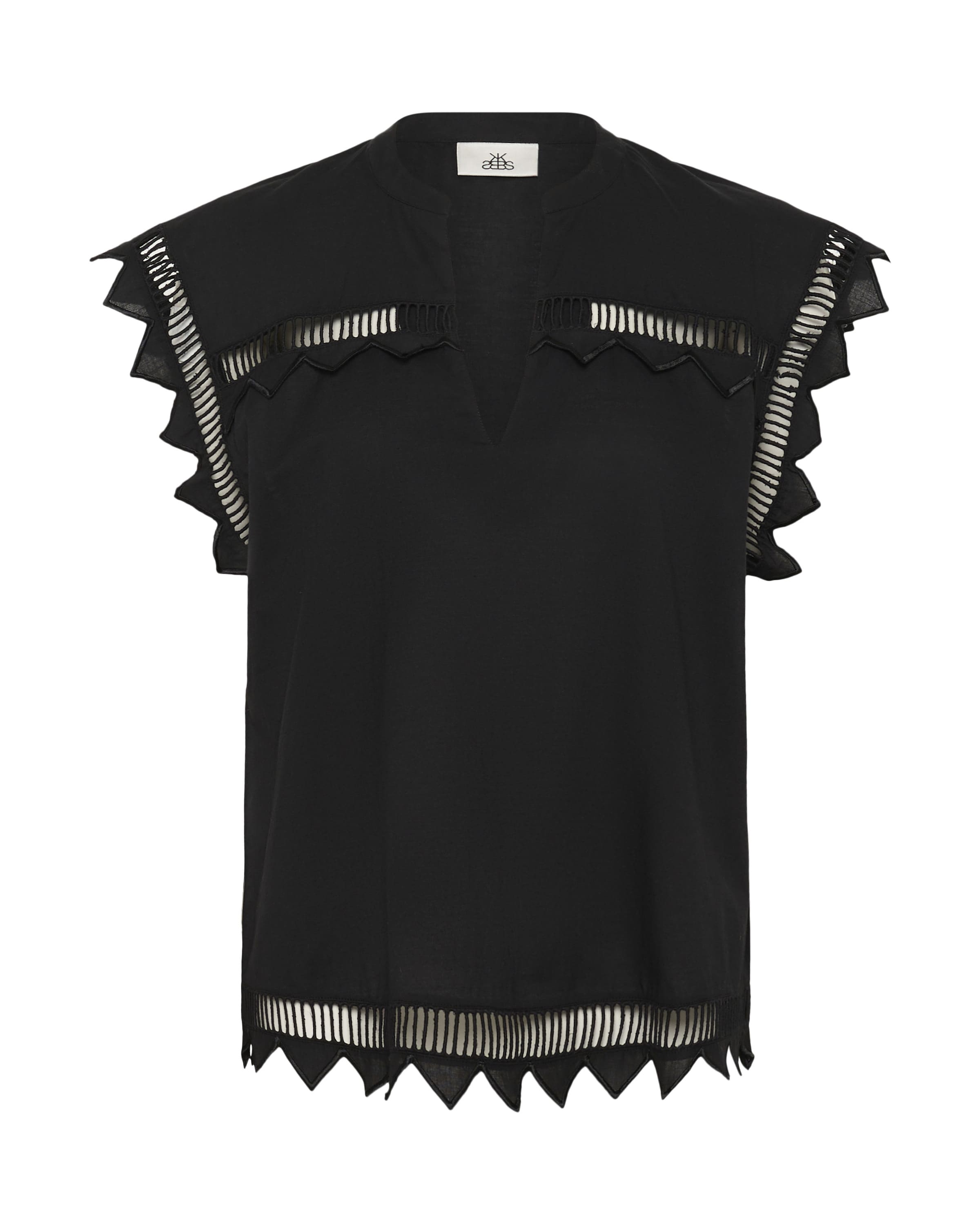 KAREN BY SIMONSEN Blouse 'Ommi' in Black: front