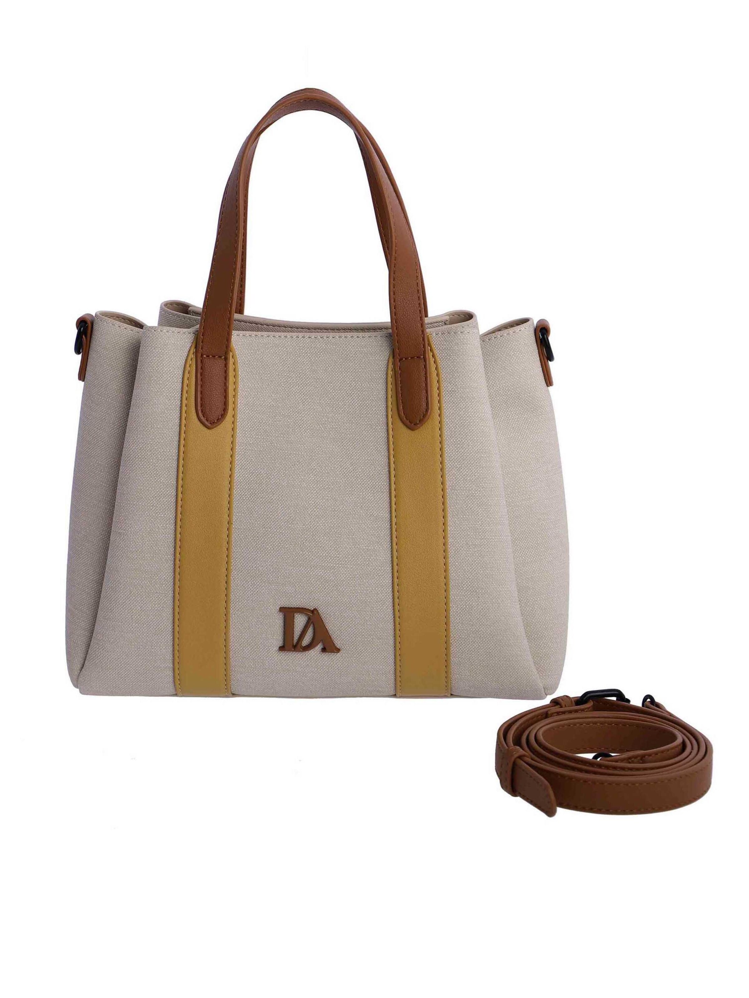 Don Algodon - Bolso de mano en amarillo: frente