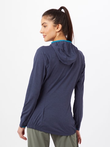 Haglöfs Athletic Zip-Up Hoodie 'Mirre' in Blue