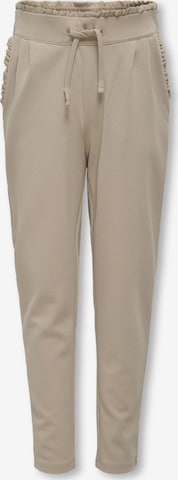 KIDS ONLY Tapered Bukser i beige: forside