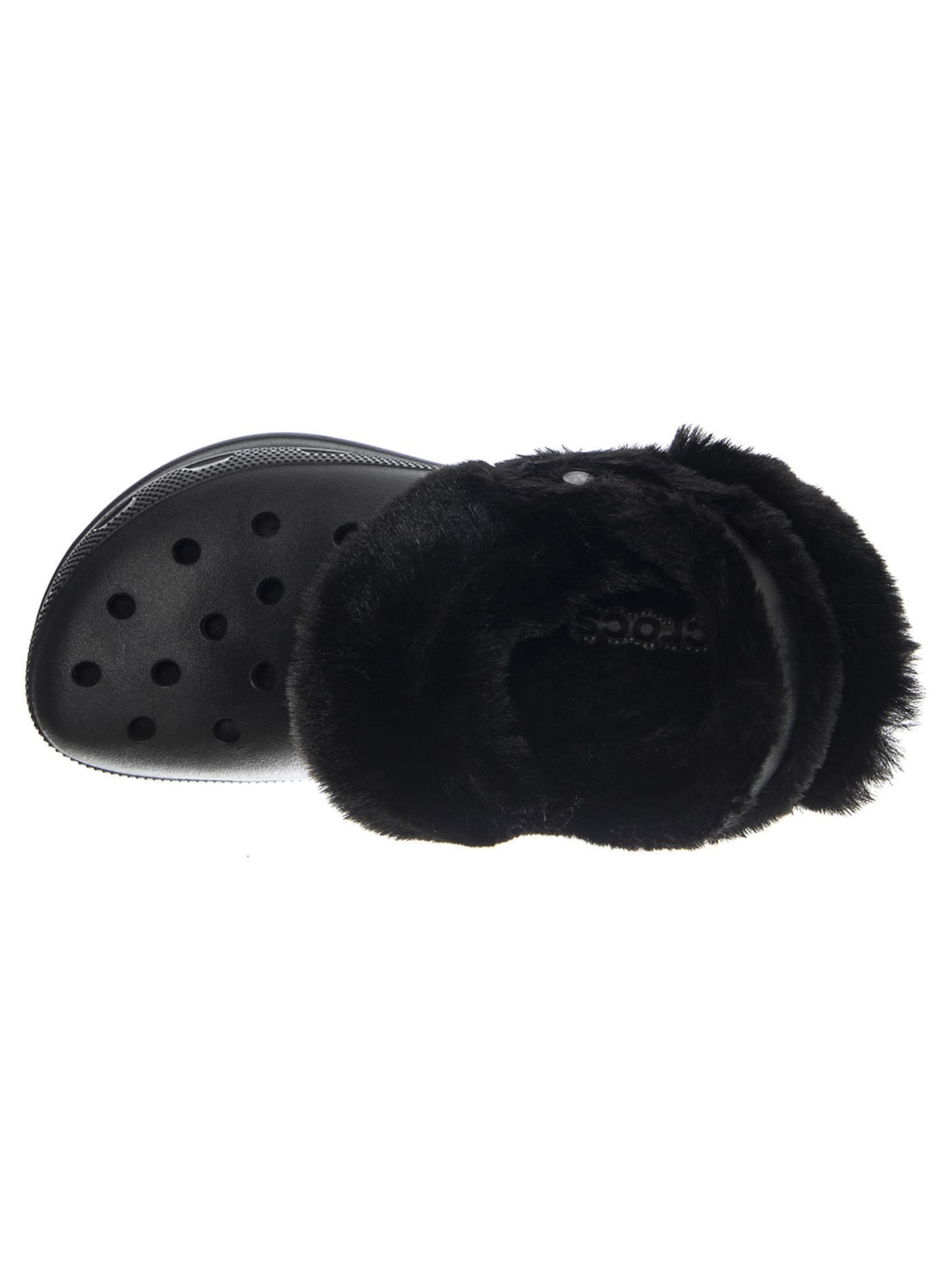 Crocs Clogs 'BAE LINED CLOG W BLACK'‌‌‌‌ in Schwarz
