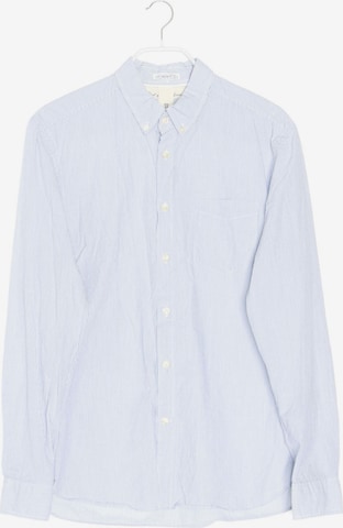 H&M Button Up Shirt in M in Blue: front