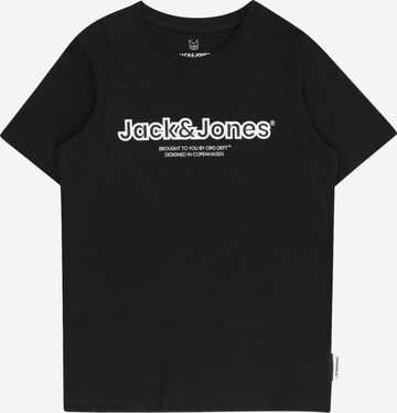 Jack & Jones Junior Koszulka 'LAKEWOOD' w kolorze czarny: przód