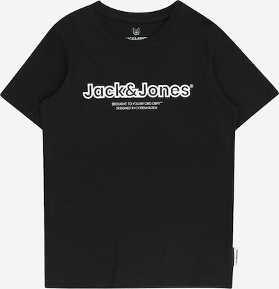 Jack & Jones Junior Μπλουζάκι 'LAKEWOOD' σε μαύρο / λευκό, Άποψη προϊόντος