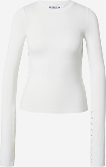 WEEKDAY Paita 'Mina' värissä valkoinen, Tuotenäkymä