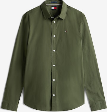 Tommy Jeans Hemd in Grün: Vorderseite