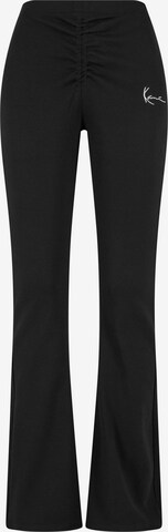 Karl Kani Flared Trousers in Black: front