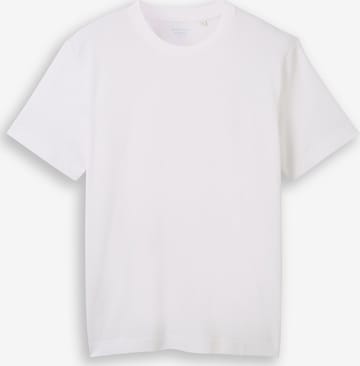 T-Shirt TOM TAILOR en blanc : devant