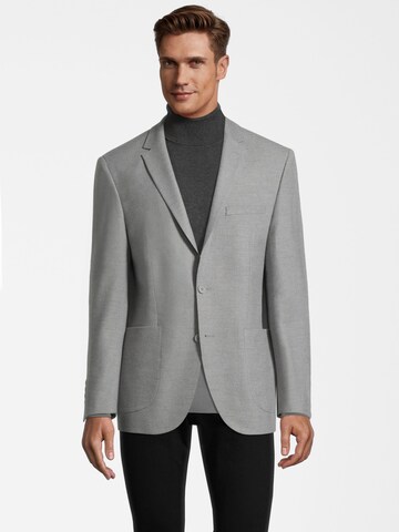 Coupe regular Veste de costume Steffen Klein en gris : devant