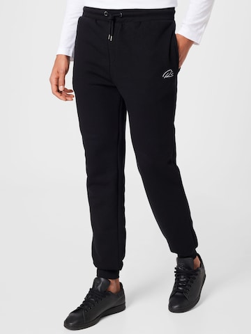 River Island Tapered Trousers in Black: front